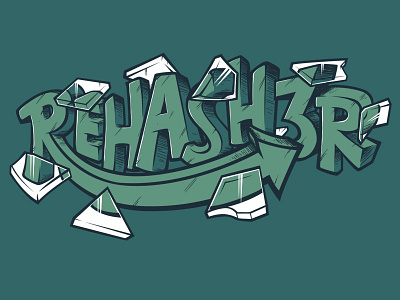 Rehasher less than jake rehasher typography