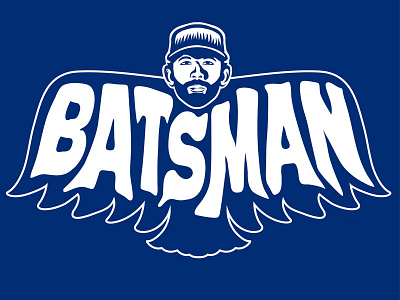 Joey Bats batman illustration joey bats mlbpa sports logo toronto blue jays
