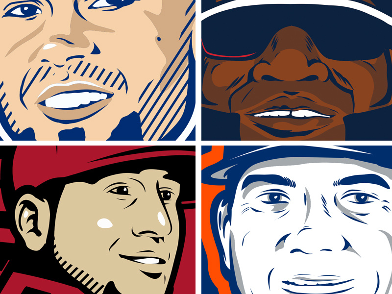 MLB Portraits by Colin Gauntlett on Dribbble