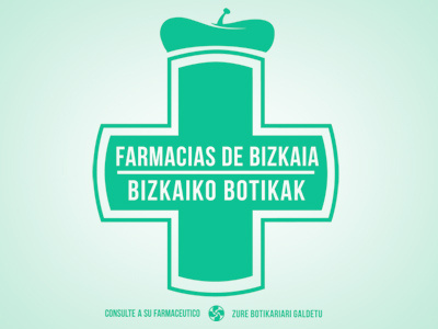 Logo development basque logo pharmacy txapela