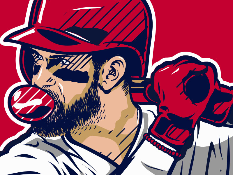 Bryce Harper by Colin Gauntlett on Dribbble