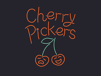 Cherry Pickers neon lights retro sign