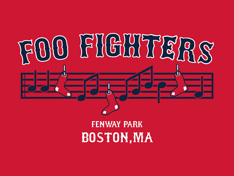 Foo Fighters Fenway park by Colin Gauntlett on Dribbble