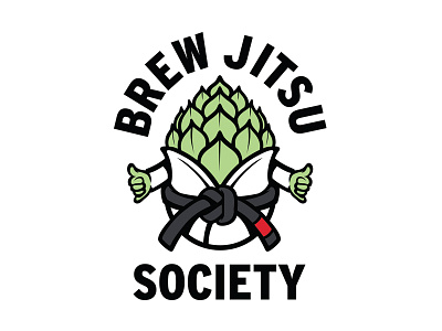 Brew Jitsu beer bjj booze brewery logo jiu jitsu