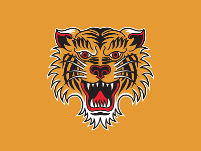 Tiger tattoo flash tiger