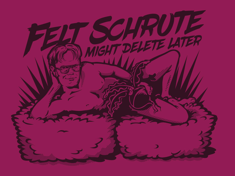 Felt Schrute beetroot dwight schrute the office