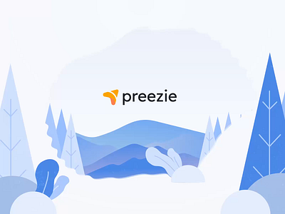 Preezie Brand Identity Design animation brand design branding identity design logo logo design motiondesign woods
