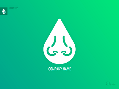 Nose/Drop Logotype branding corporate branding corporate design creative design drop flat identity illustration illustrator logo logoforsale logotipe medication medicine minimal nose ui ux vector