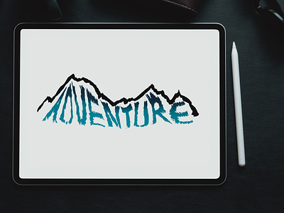 Adventure adventure digital lettering digital typography grid builder lettering mountain typography