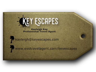 Business Card for Key Escapes affinity designer business card card texture graphic designer holiday instagram key escapes palm trees plane sun travel agent traveling
