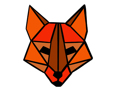 Geo Fox digital illustration fox foxes geometric geometric design logo design