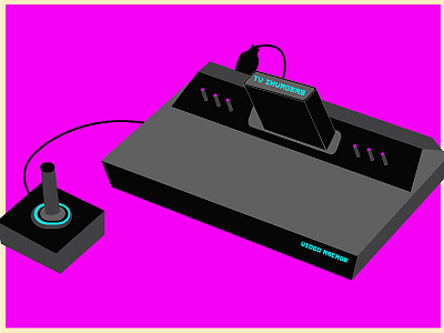 Atari System design flat illustration illustrator vector