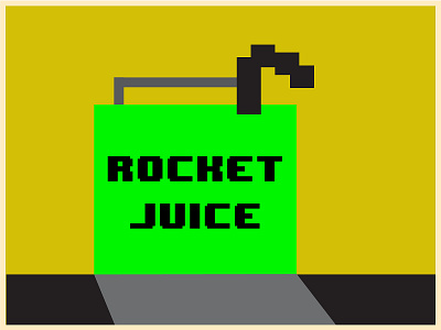 Rocket Juice Bay Bay clean design flat illustration illustrator vector