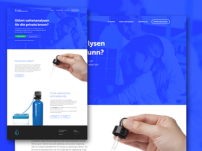 Svenska Vattenlaboratorium - Website clean flat forms lab layout products ui ux water web webdesign website