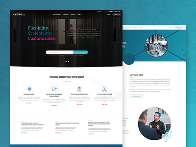 Hydro 66 - Colocation Data Center b2b colocation data center landingpage web