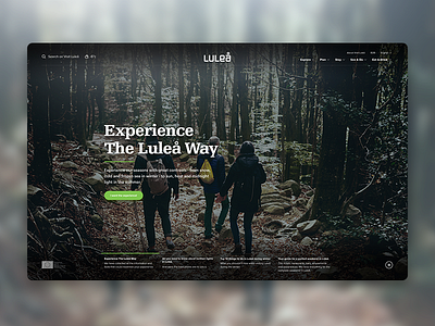 Visit Luleå clean design destination municipality society tourism ux web website