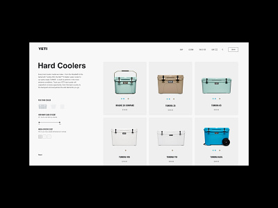 Yeti Stories — Website 01 product ui website website design yeti