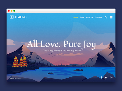 Teafino website company design illustration noise site texture ui ux vector web