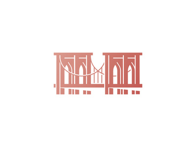 Brooklyn Bridge branding bridge brooklyn design icon illustration logo new york vector