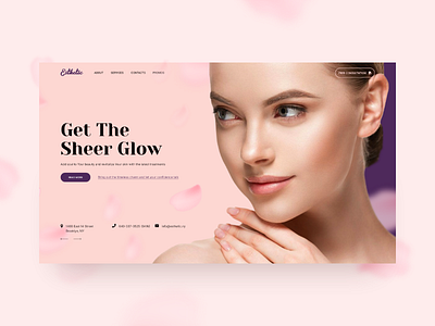 Spa Salon UI beauty company cosmetic design relax site spa ui web
