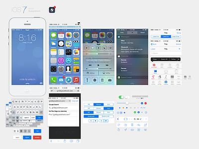 iOS7 Ui Kit android app download free ios kit ps psd ui