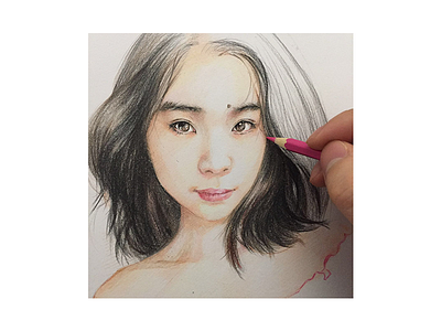 My Wife drawing illustration painting pencil sketch