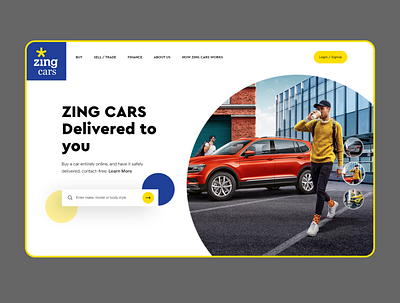 Zing Cars app branding design illustrator photoshop ui ux vector web webdesign