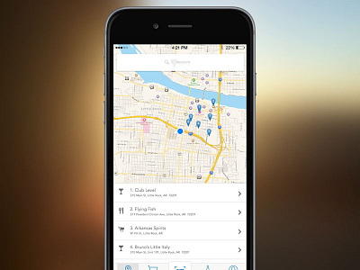 Mobile Location Search ios map mobile