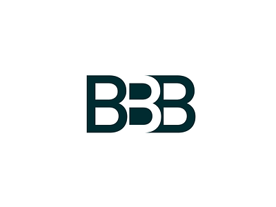 BBB bbb blockchain blue branding chain design flat illustration layer layering logo overlap overlapping
