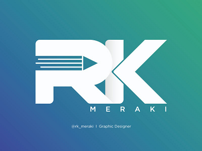 Rk Meraki – Personal logo branding creative design graphic illustration logo personal rk meraki