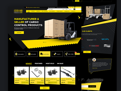 Cargo Products design layout ui website