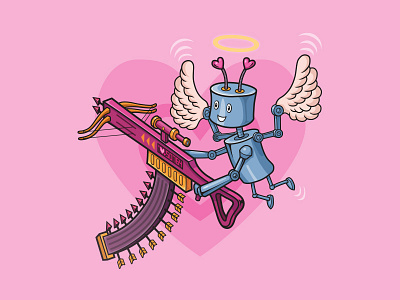 Robot Amor amor character design illustration robot robot amor