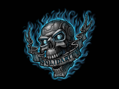 Skull illustration print