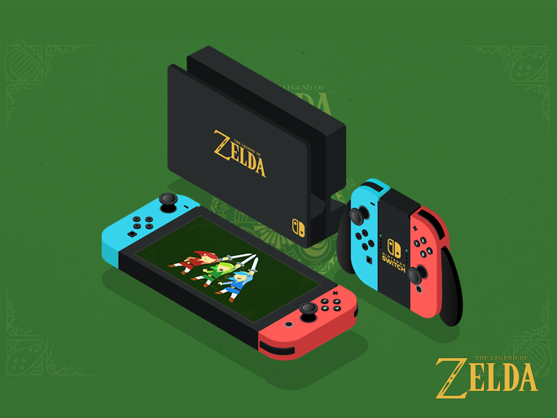 2.5D-Switch for The Legend of Zelda link 2.5d ai game icon illustrator link nintendo switch zelda