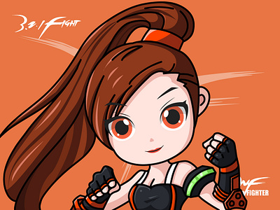 DNF-Fighter design dnf game girl illustrator