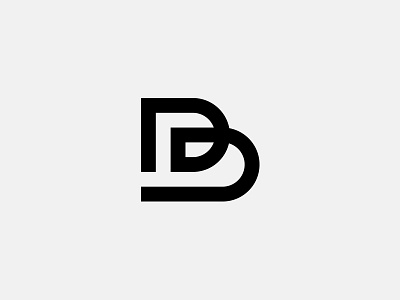 B Monogram letter logo logotype monogram
