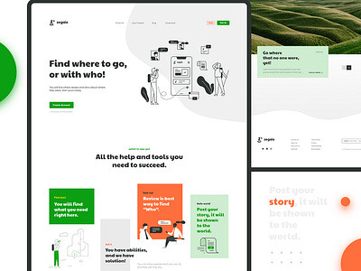 Landing page design for Zegaia