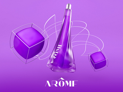 Arôme - Poster Campaign - Lavender 3d 3d art 3d artist 3d artwork 3d illustration art brand brand design brand identity branding branding design design graphic design graphicdesign illustration illustration art logo poster poster art poster design