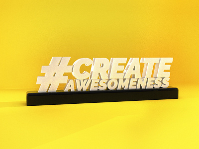 #CreateAwesomeness 3d 3d art 3d typography animated gif art branding cinema 4d cinema4d design graphic design graphicdesign illustration illustrator motion motiongraphics type typedesign typeface typo typography
