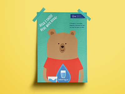 Children's Campaign bear campaign children illustration poster water