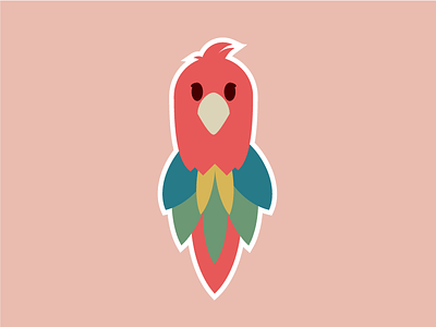 Animal Stickers animal free freebie icon illustration parrot sticker