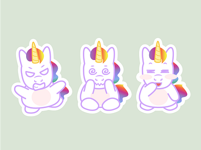 Unicorn Stickers 2 - Freebie