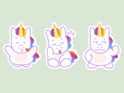 Unicorn Stickers 5 - Freebie