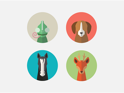 Animal Avatars animal app avatar icon illustration mobile music profile