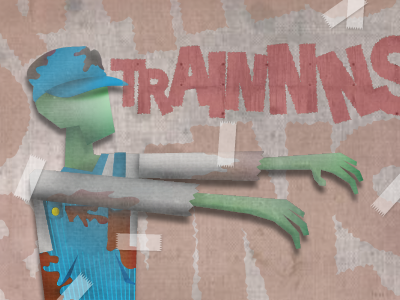 MMmm... trainnns blood illustration textures train vector zombie