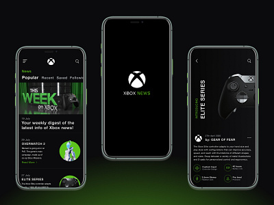 Xbox News app ui