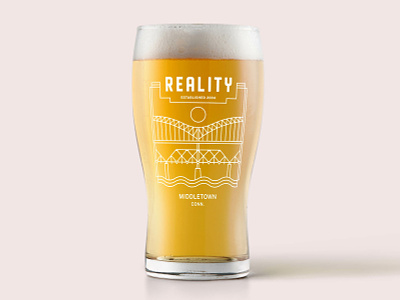 Reality Cup - Team Project art deco beer glass connecticut design design team illustration illustrator kristen riello middletown team project