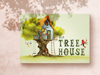 The Tree House - Daytime art design hand drawn illustration kristen riello logo poster poster design procreate the tree house the tree house press typography