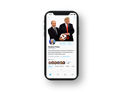 Twiiter Mobile App Redesign - Putin Special