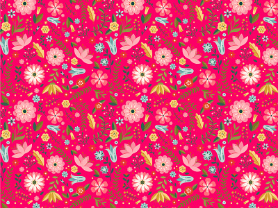 Pattern Design colorful design floral design flowers flowers illustration illustration pattern art pattern design pattern making surface pattern surfacedesign textile design